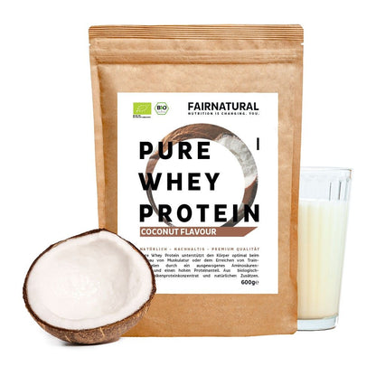 Cocco in polvere di proteine del siero di latte biologiche