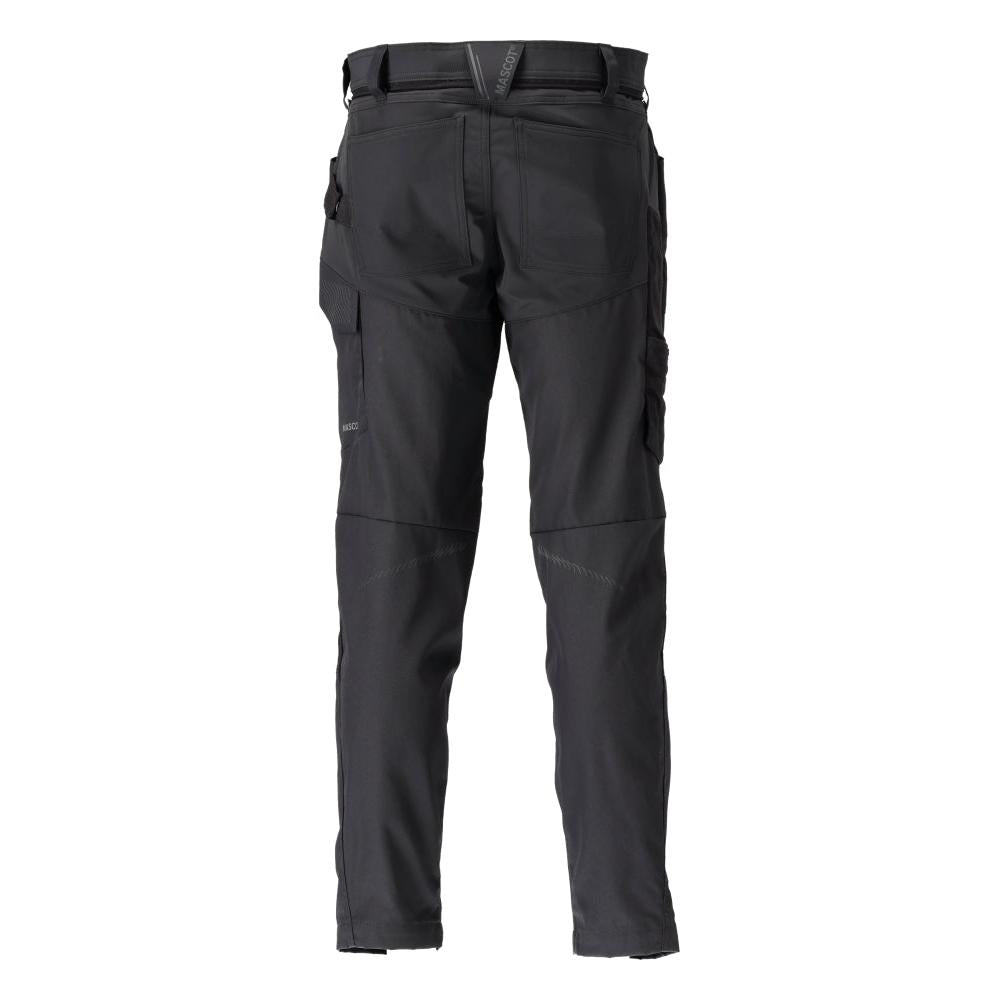 Pantaloni con tasche al ginocchio, neri