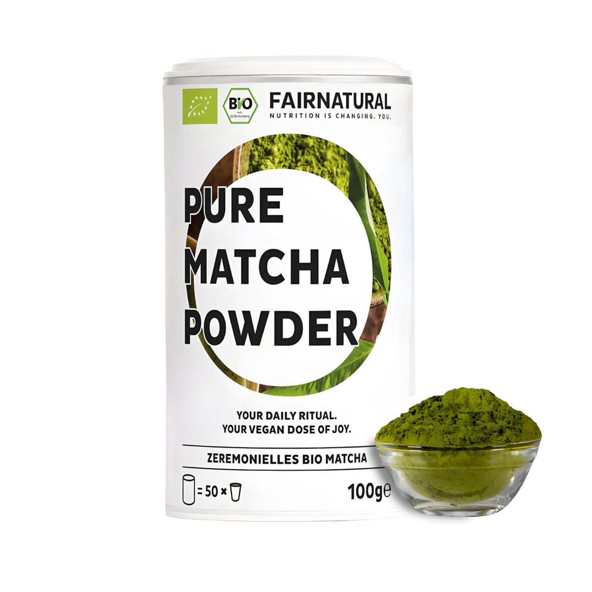 Polvere di matcha biologico da cerimonia
