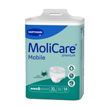 Articolo fuori produzione: Hartmann MoliCare® Premium Mobile, 5 gocce, XL | Confezione (14 pezzi)