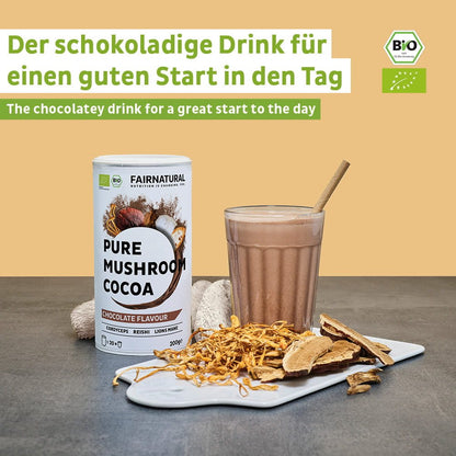 Cacao in polvere biologico ai funghi