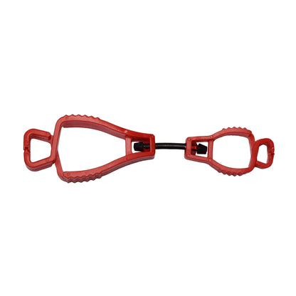Clip NITRAS, plastica, rossa | Scatola (500 pacchi)