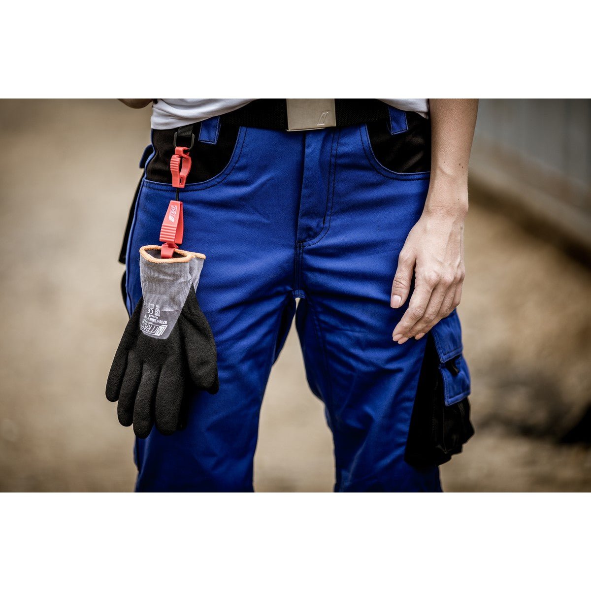 Clip NITRAS, plastica, rossa | Scatola (500 pacchi)