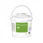 Una scatola dispenser Orochemie bianca in plastica con manico, con la scritta "Orochemie B 33 Salviette disinfettanti", contiene 100 salviette disinfettanti e un'etichetta verde-grigia con istruzioni per l'uso.
