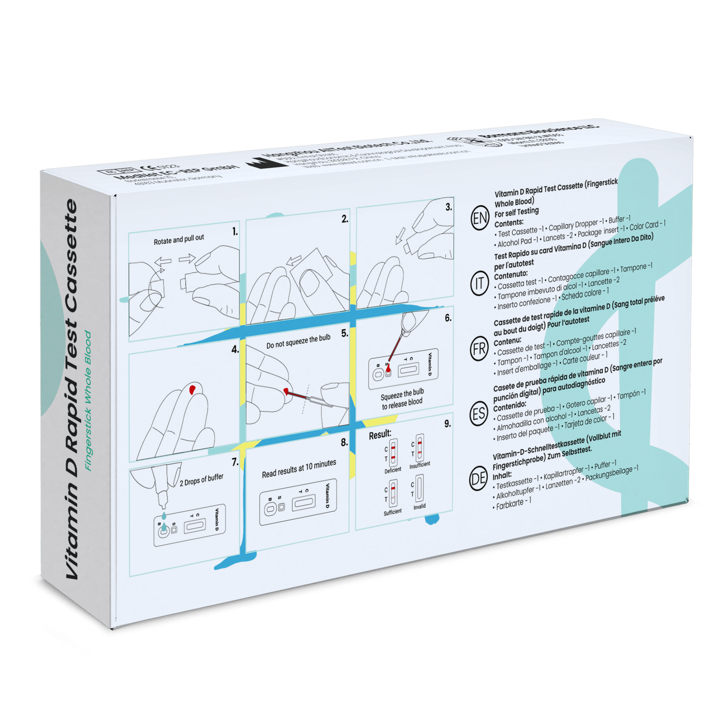 Tutti i test di test vitamina-D test rapido rapido | 1 pezzo