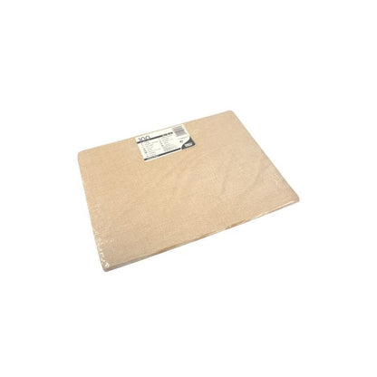 Una pila rettangolare di 100 tovagliette di carta PAPSTAR (30 x 40 cm) di PAPSTAR GmbH è avvolta in plastica trasparente e dotata di un'etichetta bianca e nera. Lo sfondo è di colore bianco semplice.