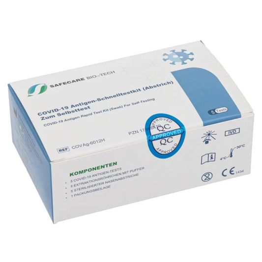 Safecare Laientest 5er COVID-19 Antigen Rapid Test | Packung (5 Stück)