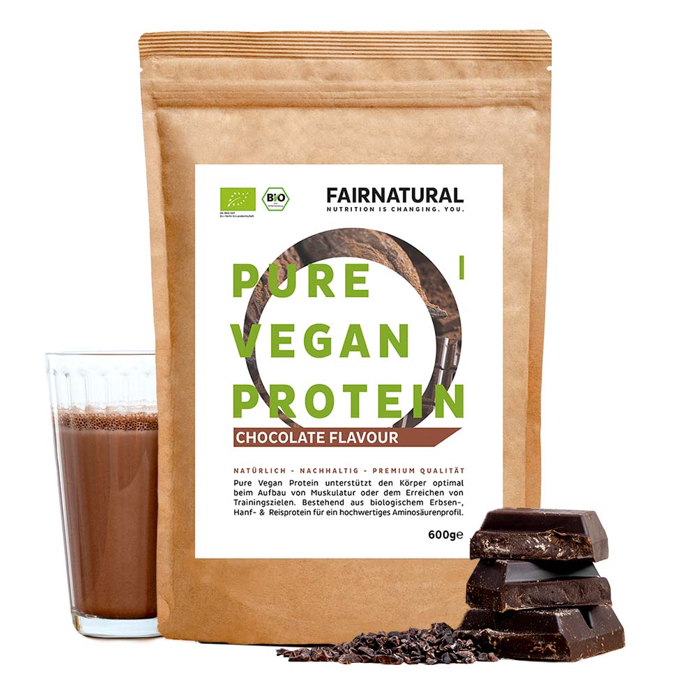 Cioccolato proteico in polvere biologico vegano senza soia