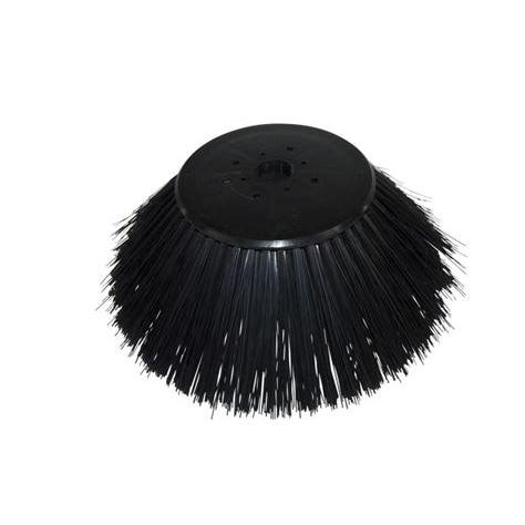 Una spazzola principale di ricambio nera per il Balimat 2300 di Diversey Deutschland GmbH & Co. OHG, con setole nere e un nucleo in plastica, è raffigurata su uno sfondo bianco per evidenziare la capacità di pulizia. La confezione contiene 1 pezzo.