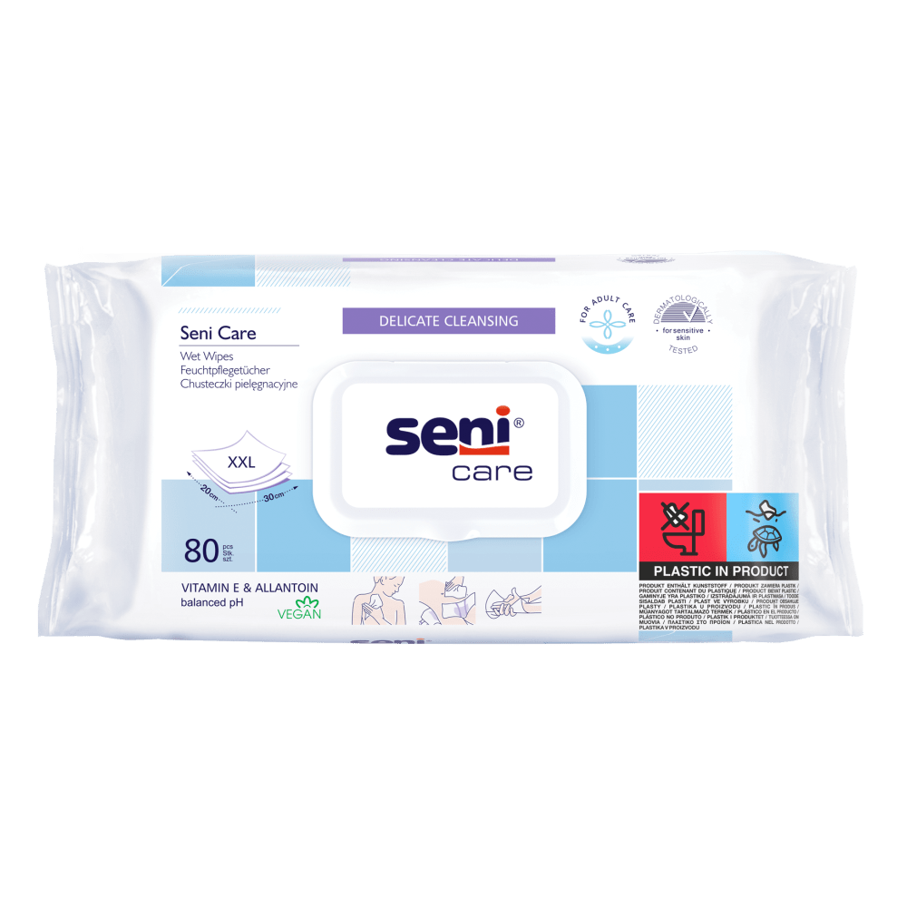 Seni Cura Salviette umidificate Morbide | Confezione (80 pezzi)
