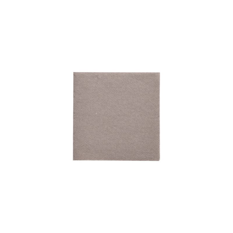 Un tovagliolo beige PAPSTAR "DAILY Collection", certificato FSC, su sfondo bianco, ideale per dare un tocco ecologico alla tua decorazione da tavola sostenibile.