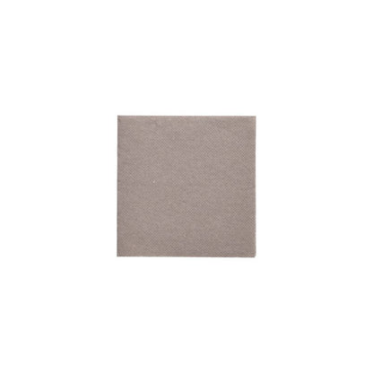 Un tovagliolo beige PAPSTAR "DAILY Collection", certificato FSC, su sfondo bianco, ideale per dare un tocco ecologico alla tua decorazione da tavola sostenibile.