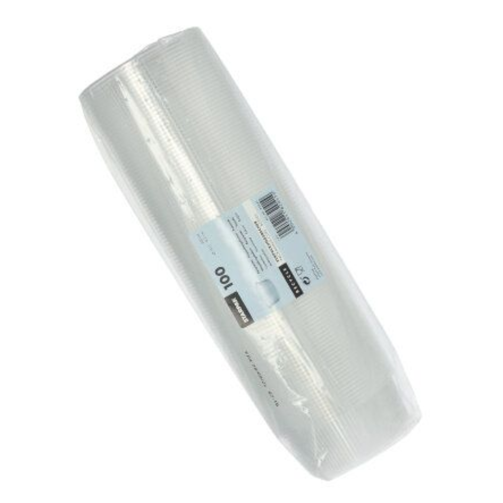 Una confezione da 100 bicchieri di plastica rotondi e trasparenti da 200 ml di Starpak Verpackungsbecher PP presenta un'etichetta visibile con testo e codice a barre.