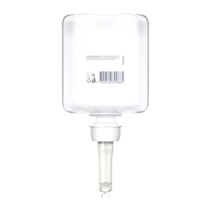 Il detergente per sedili WC Tork 420302 Premium di TORK – Essity Professional Hygiene Germany GmbH è dotato di una bottiglia trasparente e rettangolare con un ugello a pompa alla base per garantire un'igiene ottimale. Ogni bottiglia contiene un codice a barre e un'etichetta di testo con dettagli sugli ingredienti e istruzioni per l'uso, prevenendo efficacemente le contaminazioni incrociate ad ogni utilizzo.