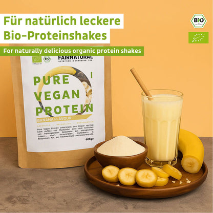 Banana proteica in polvere vegana biologica senza soia