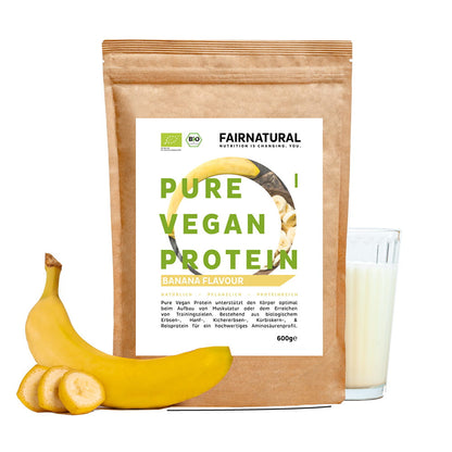 Banana proteica in polvere vegana biologica senza soia
