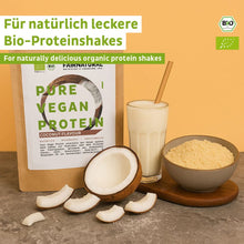 Proteine ​​vegane bio in polvere di cocco senza soia