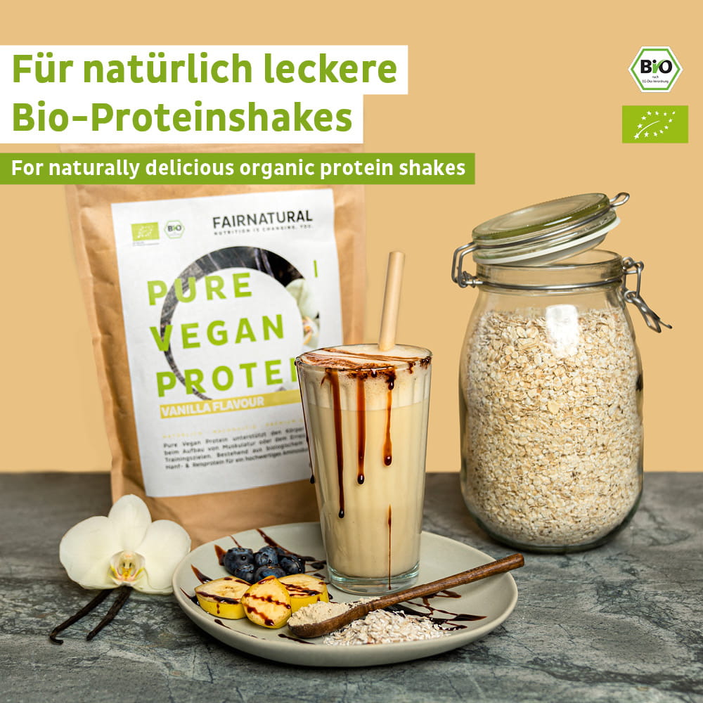 Bio Veganes Proteinpulver Vanille ohne Soja – Ansicht 2