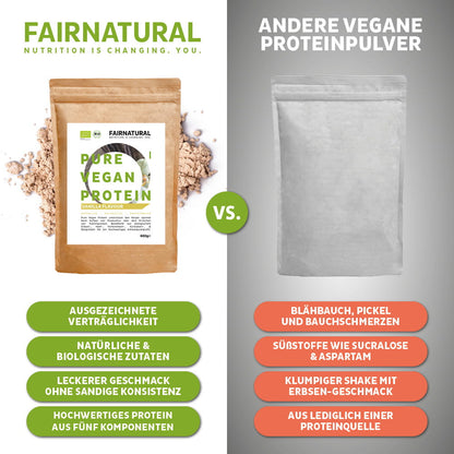 Bio Veganes Proteinpulver Vanille ohne Soja – Ansicht 3