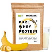 Banana in polvere di proteine del siero di latte biologiche