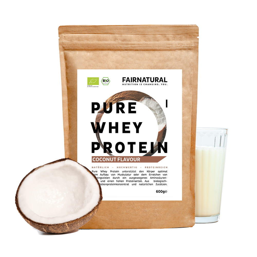 Cocco in polvere di proteine del siero di latte biologiche