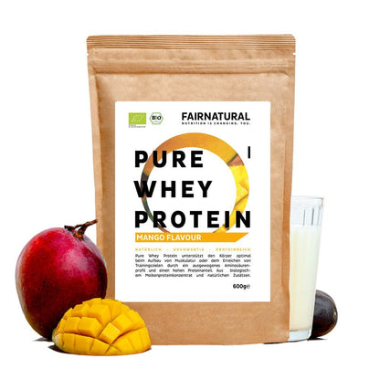 Mango in polvere di proteine del siero di latte biologico