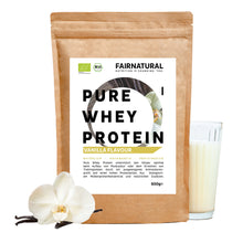 Proteine del siero di latte bio in polvere alla vaniglia
