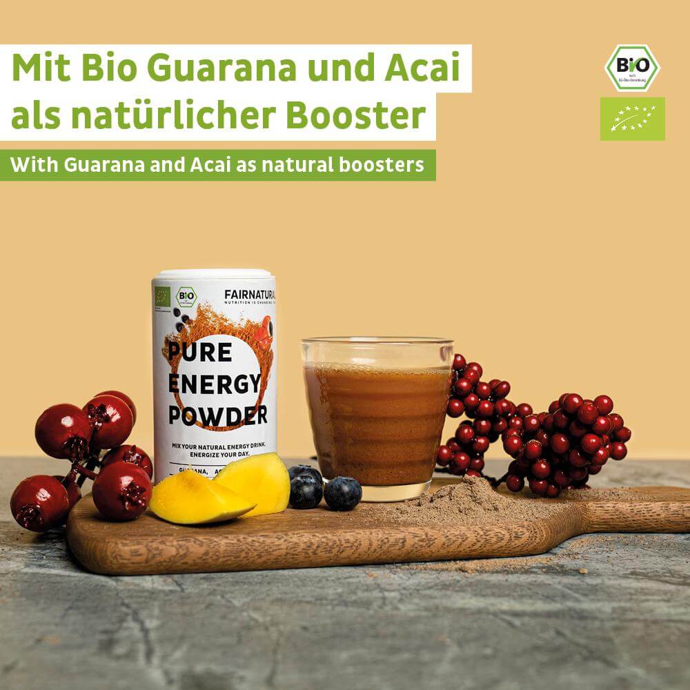 Bevanda energetica biologica in polvere pre-allenamento