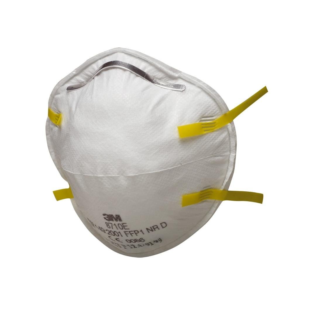 Maschera antiparticolato 3M™, FFP1, senza valvola, 8710E | Cartone (12 confezioni)
