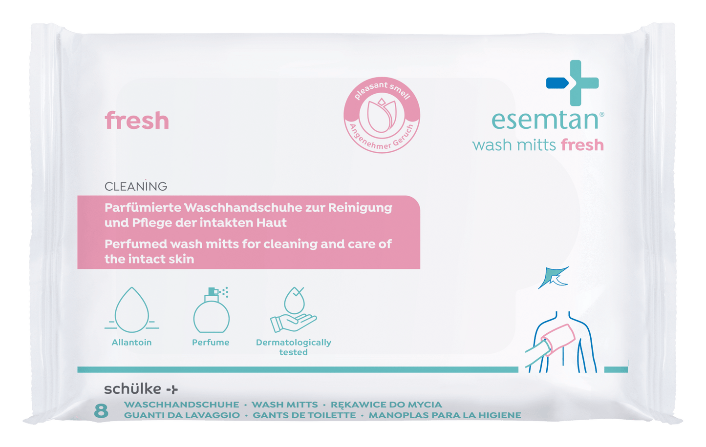 Guanti da lavaggio Esemtan Fresh 8 ST SP | Confezione (8 pezzi)