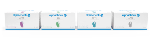 Lancetta di sicurezza per incisione sul tallone Alphacheck