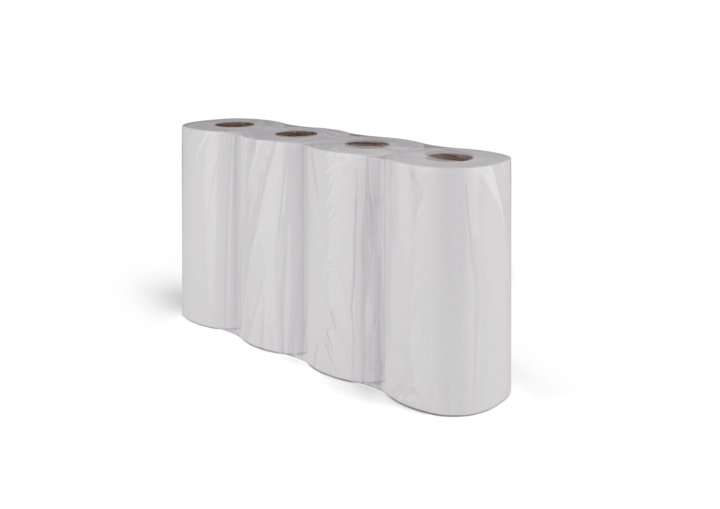 ASCIUGAMANO DA CUCINA - neutro, 3 veli, bianco, 64 fogli, 8x4 rotoli | Cartone (8 confezioni)