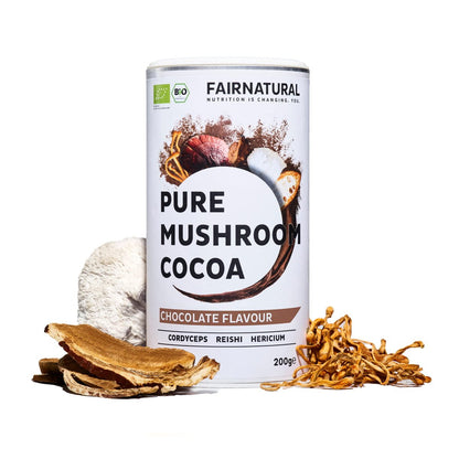Cacao in polvere biologico ai funghi