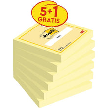 Post-it® Note, Giallo, 76 mm x 76 mm, Promozione, 100 fogli/blocco, 5 blocchi + 1 omaggio/confezione, 100% PEFC, SGSCH-PEFC-COC-110078 | Confezione (6 pezzi)