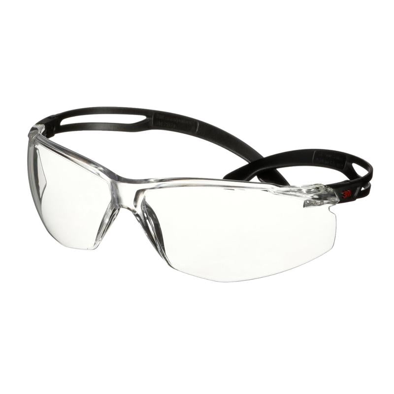 Occhiali protettivi 3M™ SecureFit™ 500, aste nere, rivestimento antiappannamento/antigraffio Scotchgard™ (K&N), lenti trasparenti, SF501SGAF-BLK-EU, confezione da 20 | Confezione (1 pezzo)