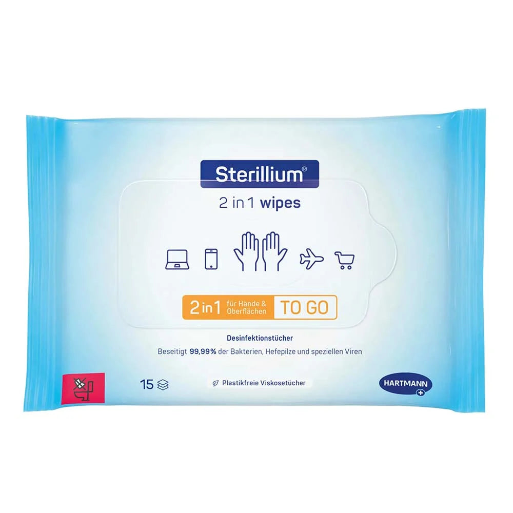 Salviette Sterillium® 2 in 1 | Confezione (15 pezzi)