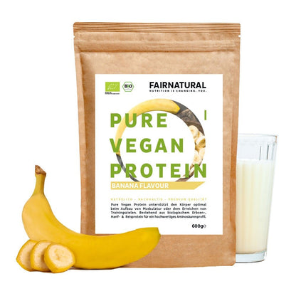 Banana proteica in polvere vegana biologica senza soia