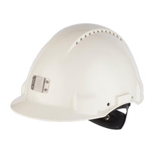 Elmetto protettivo 3M™, Uvicatore, chiusura a cricchetto, ventilazione, fascia antisudore in plastica, portalampada, bianco, G3000NUV-10-VI | Confezione (1 pezzo)